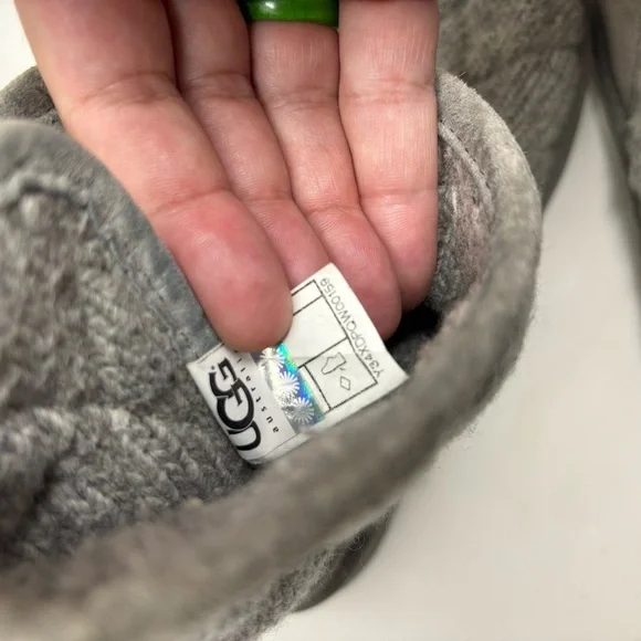 UGG Gray Knit Women's Winter Boots - Picture 5 of 5